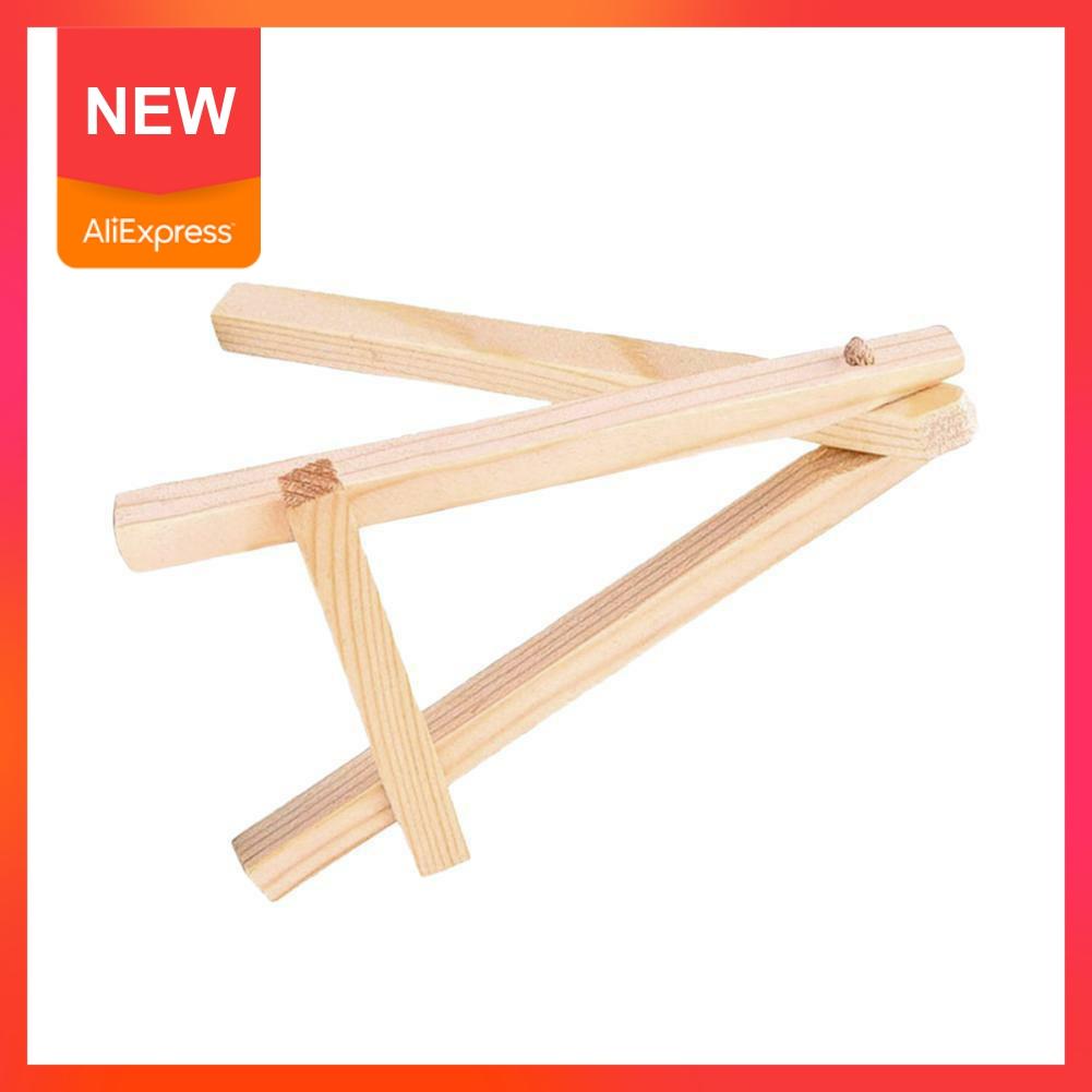 Marco de atril de madera Natural con trípode, pantalla para reuniones, bodas, artesanías, Tarjeta De Nombre para niños, soporte para mesa de pintura con números, L8Q9