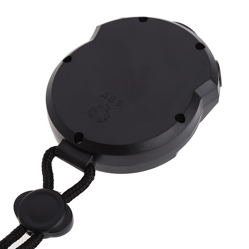 Classic Digital Handheld LCD Chronograph Sports Stopwatch Timer w/string