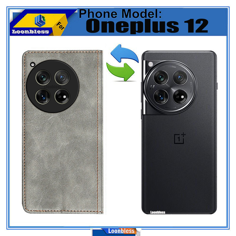 Funda de teléfono móvil con tapa para OnePlus 12, versión Global, 5G