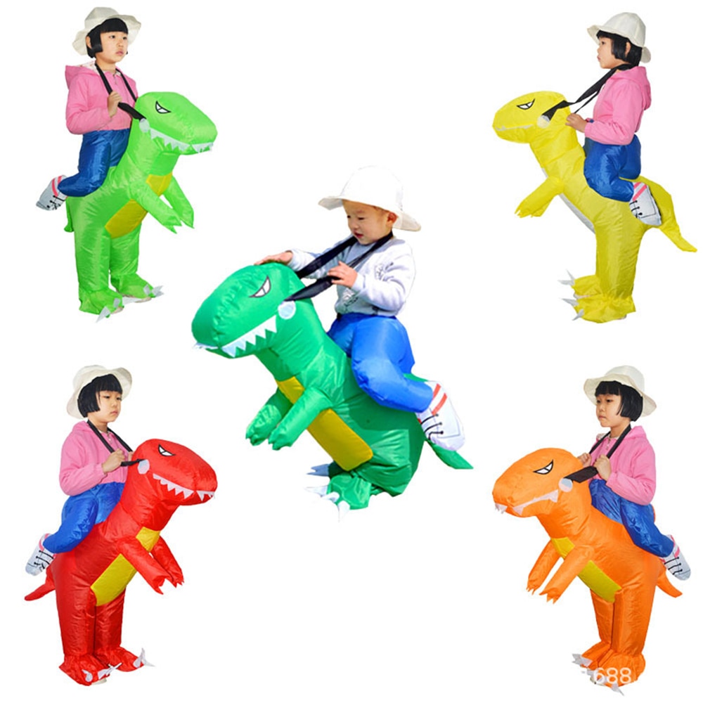 Inflatable 3D Dinosaur Costume party Cosplay costumes Fancy Mascot Anime halloween can ride Costume For adult kids Dino Cartoon