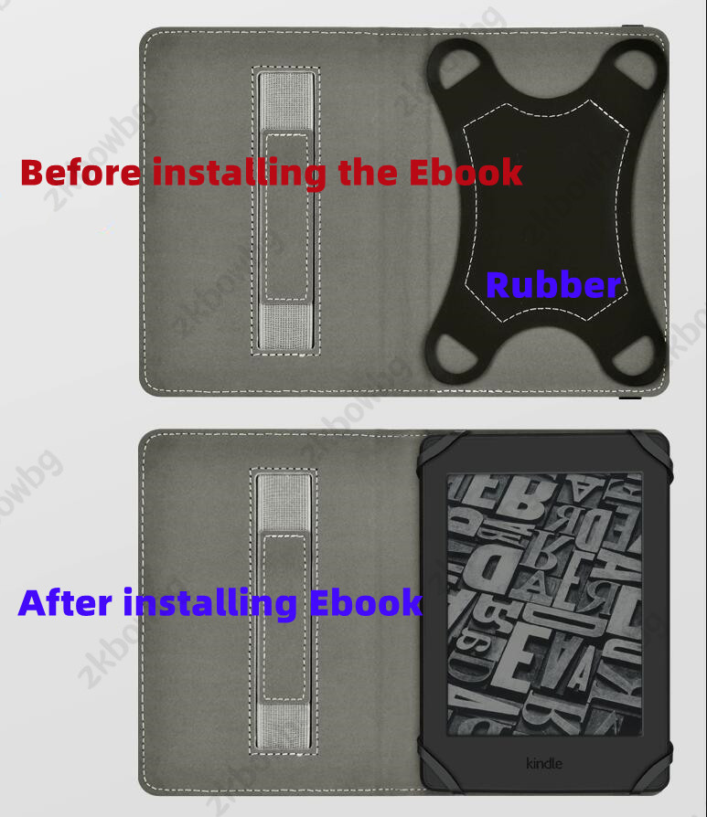 Bonita funda Universal para libro con tapa para Kobo Aura Edition 2 (6 pulgadas) HD E Ink Carta EReader N236 funda para libro electrónico Aura 2 con correa de mano
