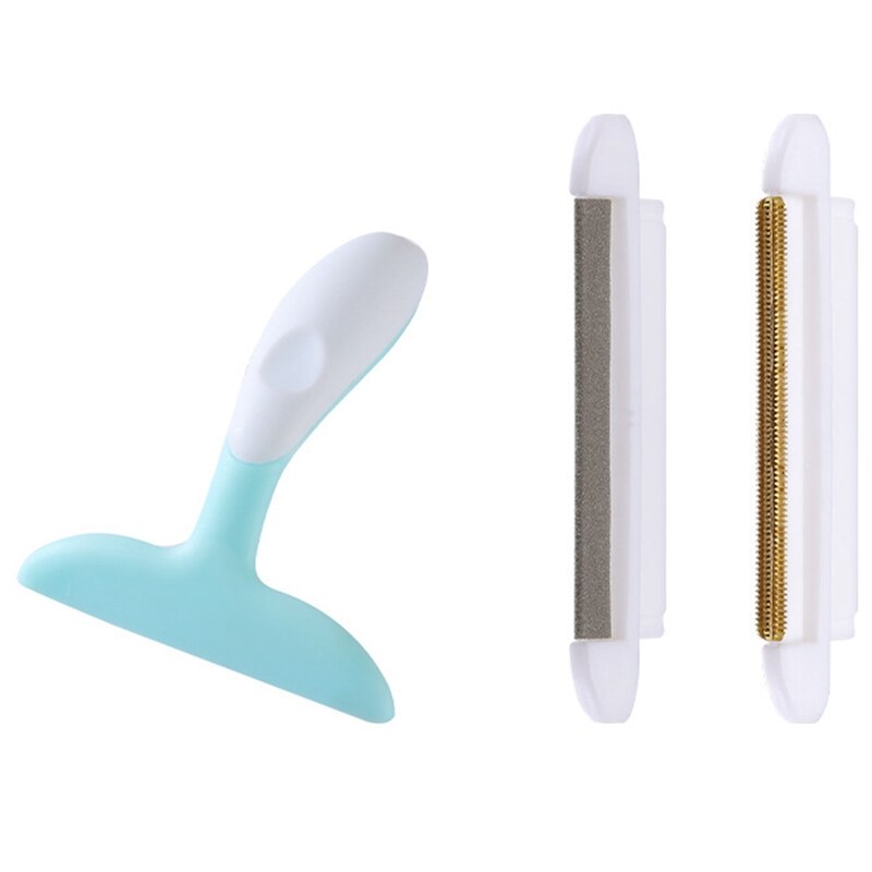 2-in-1 Portable Sweater Yarn Remover Tool, Carpet Hair Scraper, Suitable for Sofa Coat, No Fluff or Pet Hair: Blue