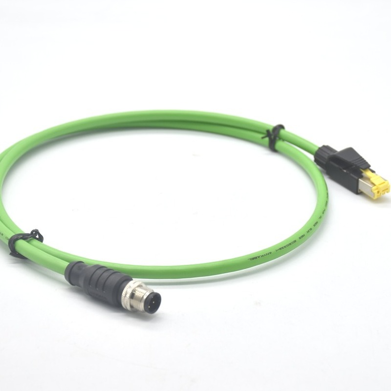 M12 4 Pin D Code To RJ45 Connector Male and Female... – Vicedeal