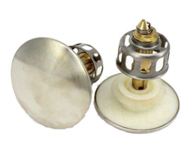 Wash Basin Bounce Drain Filter Universal Stainless Steel Push-Type Bounce Core Leaking Plug Accessories Kitchen Sink Seal Draine: 1PC-c