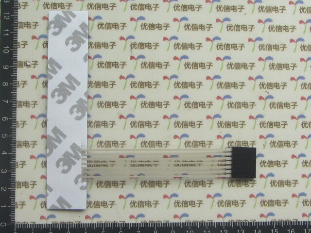 Interruptor de membrana 5 piezas 1*5/interruptor de pantalla/1 panel de control de membrana de teclado de matriz 5 con luces LED