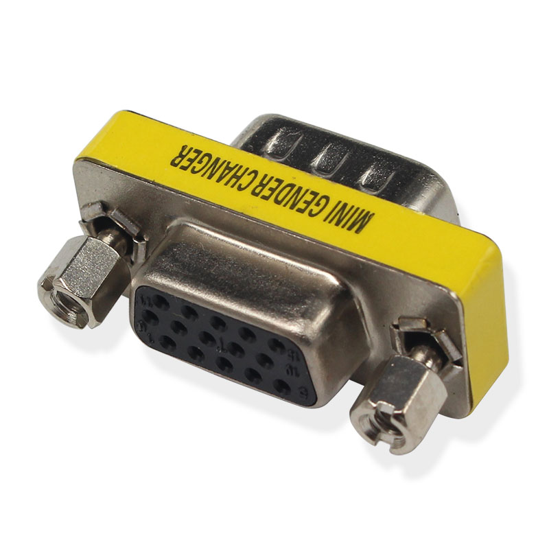VGA Adapter Male to VGA Female Mini Gender Changer For PC TV Notebook Monitor STB Projector DVD