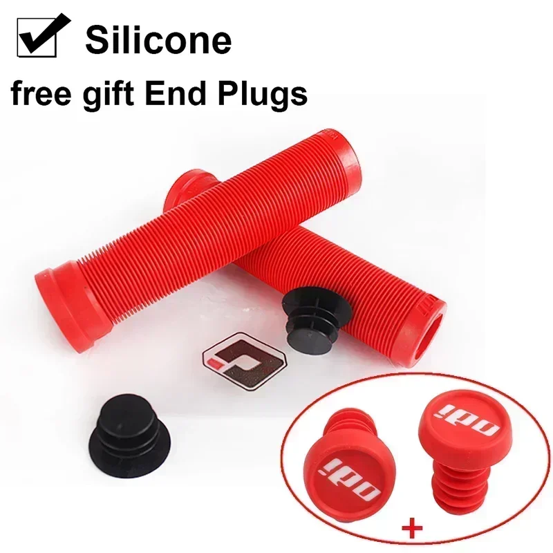 ODI Bicycle Handlebar Grips Antislip Silicone Cycling Cuffs Mountain Bike Bar End Plugs Grip Cap BMX Mtb Folding Bike Parts: Coffee
