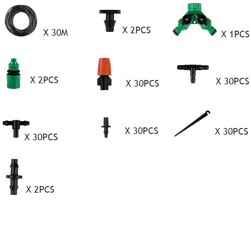 Automatisk elektronisk lcd-skærm sprinkler controller udendørs have timer automatisk vanding enhed vandingssystem yard værktøj: 30m spray