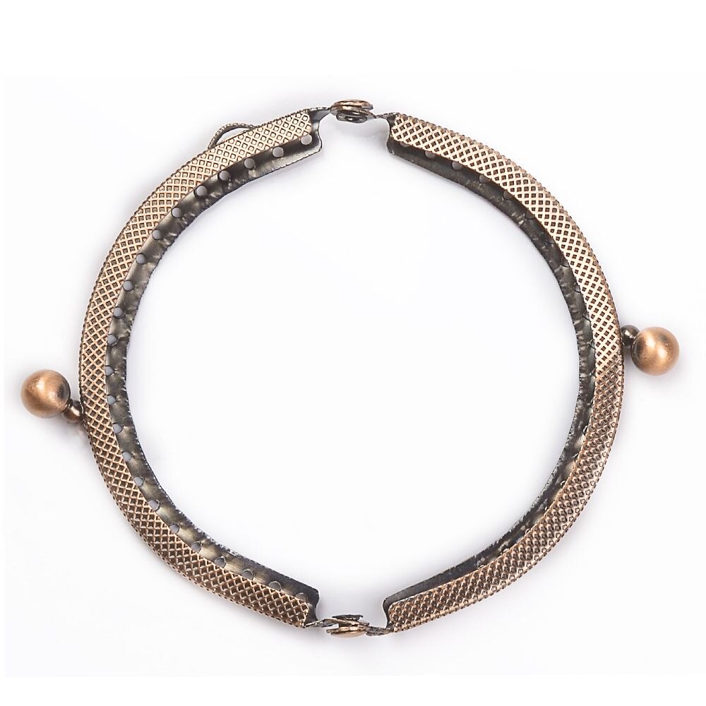 8.5Cm Metalen Portemonnee Frame Handvat Maken Kus Sluiting Lock Clutch Bag Portemonnee Handtas Accessoires Brons Tone Tassen onderdelen