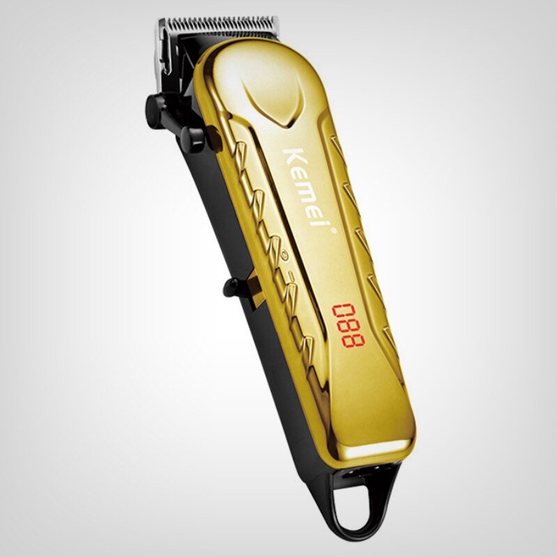 adjustable blade LCD display hair clipper barber hair trimmer cord cordless electric haircut machine rechargeable