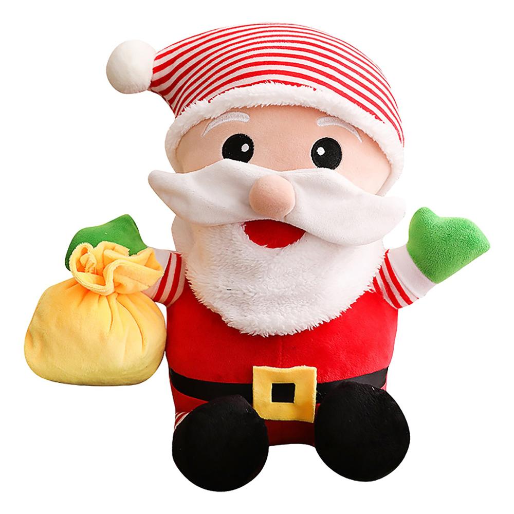 Christmas Santa Snowman Pillow Hand Warmer Plush Toy Christmas: Default Title