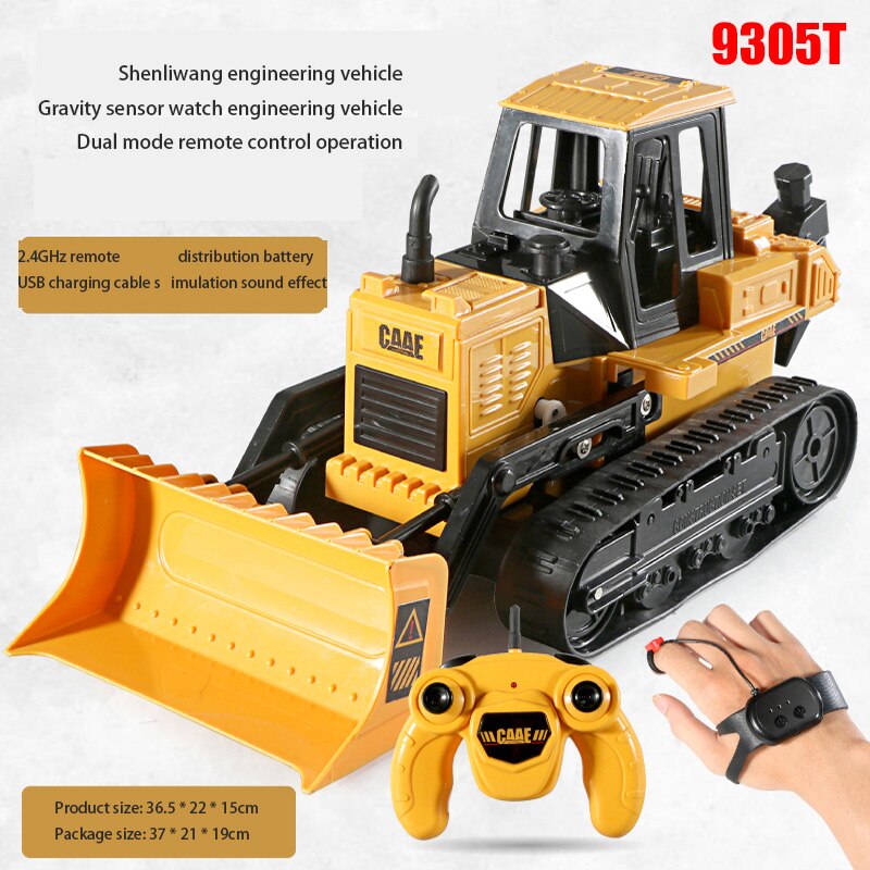 2,4G RC Car 1/28 Gesture Control ingeniería de camión y coche vehículo modelo de juguete para niños niñas niños EIG88: 9305t
