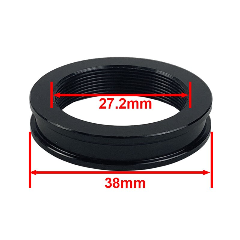 Diameter 38mm to 27.2mm Inner Thread Adapter Simul-focal Trinocular Stereo Microscope Camera Tube Adapter Ring