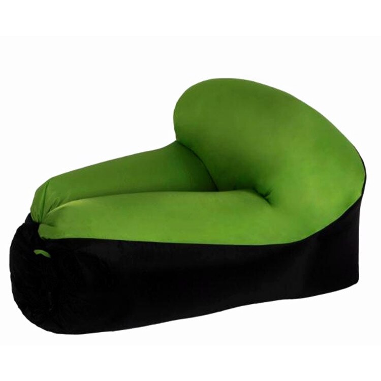 Camping møbler luft strand stol sædehynde bærbar udendørs græs have oppustelig sovestol sofa lounge: 3