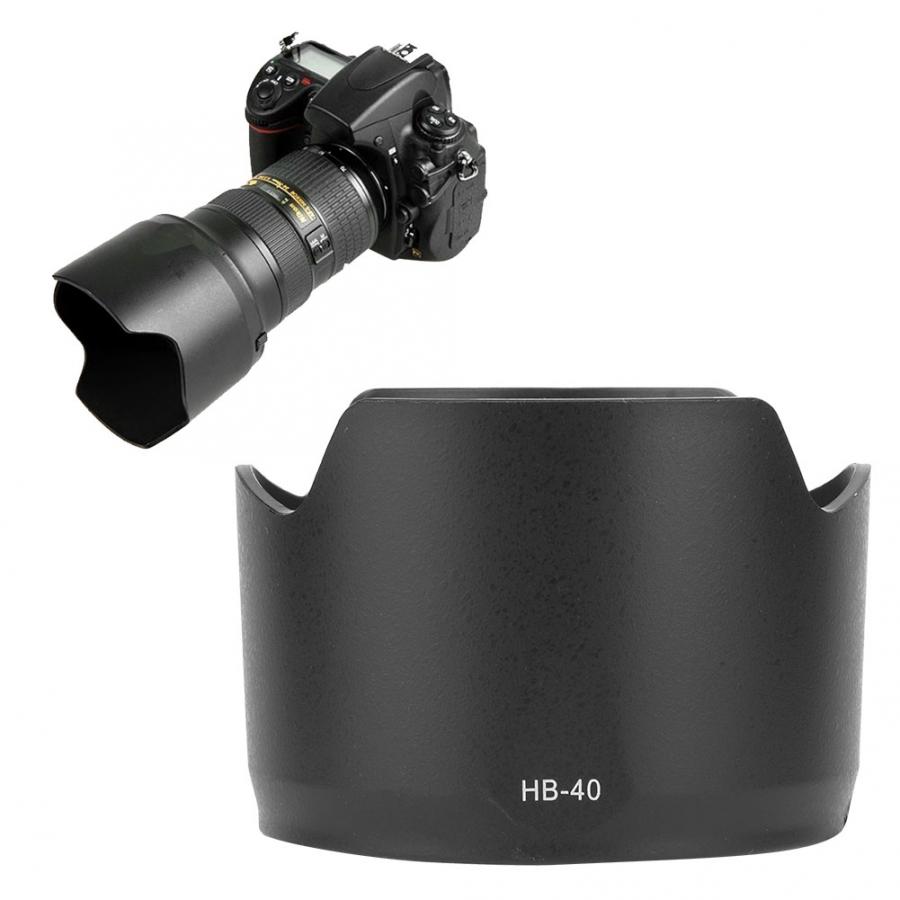 Zonnekap hb -40 abs vatting zonnekap vervanging voor nikon af -s 24-70mm f2.8g ed lens dslr zonnekap