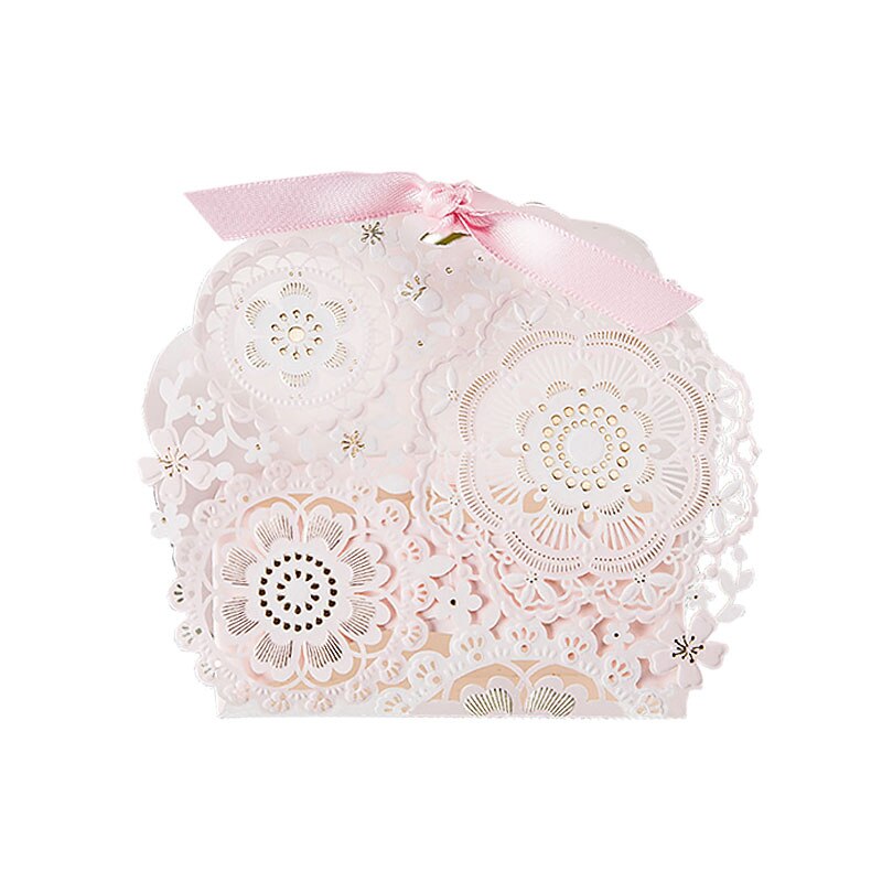 10pcs Wedding candy box Chinese style wedding candy box European-style wedding candy box with hand box hollow box: 8.5x3.5x9cm