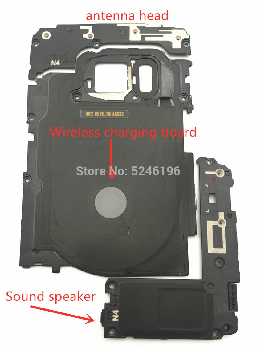 Drie stuk Onderhoud Fittings Set Voor Samsung Galaxy S7 rand G935 Draadloze opladen board Sound speaker antenne hoofd deel