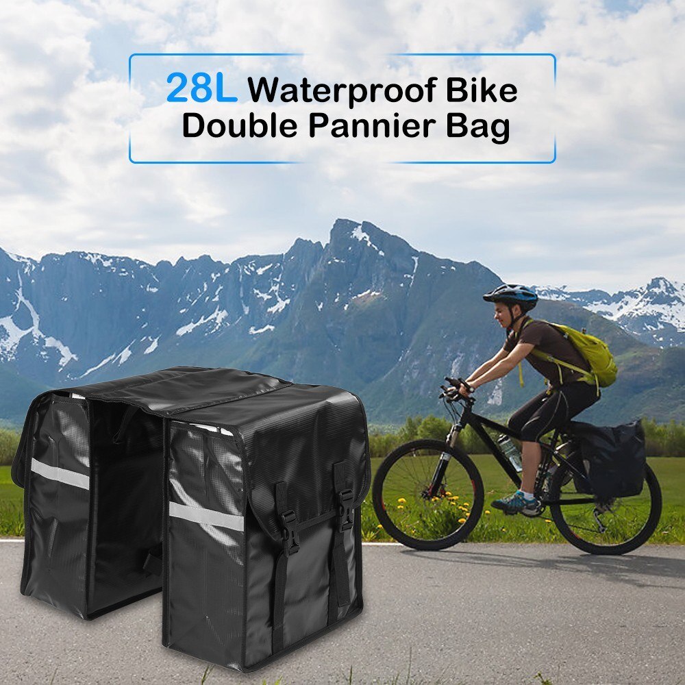 28L Bike Panniers Bag Water Resistant Rear Bicycle... – Grandado