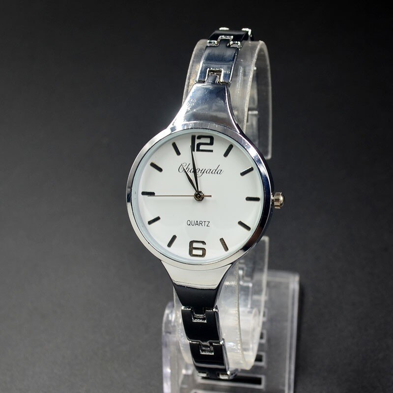 Mode Polshorloge Vrouwen Meisje Prachtige Metalen Legering Band Quartz Armband Horloges 910