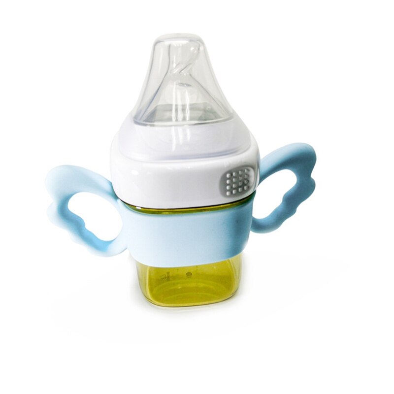 Hegen Fles Handvat Babyvoeding Silicone Bijtring Zacht En Veilig Handvat Voor Extra Melk Drinken Fles Cover