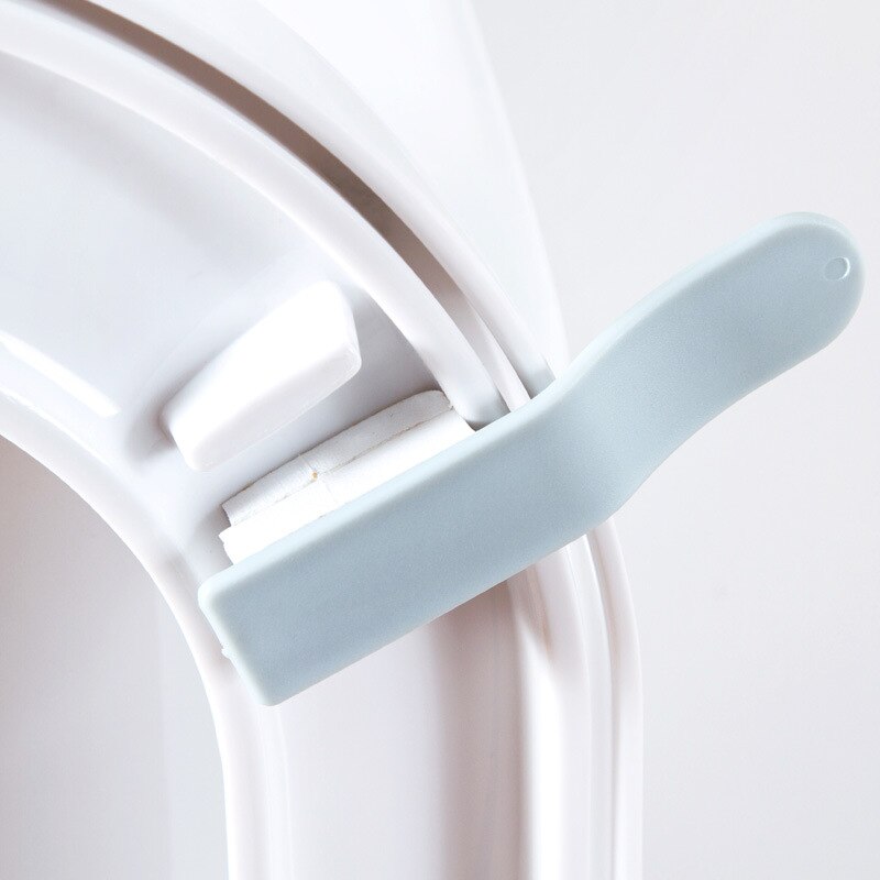 1pc toiletsædebetræk løftehåndtag undgå berøring hygiejnisk forhindre beskidte håndløftning klistermærke bærbart badeværelse produkt