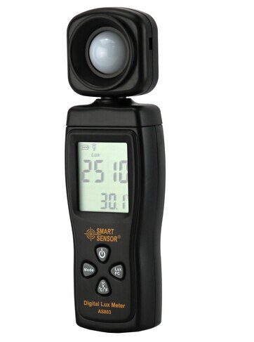 Smart Sensor AS803 Digital photography Mini spectrometer actinomete Lux Meter light meter Luminance tester 1-200,000 Lux tools