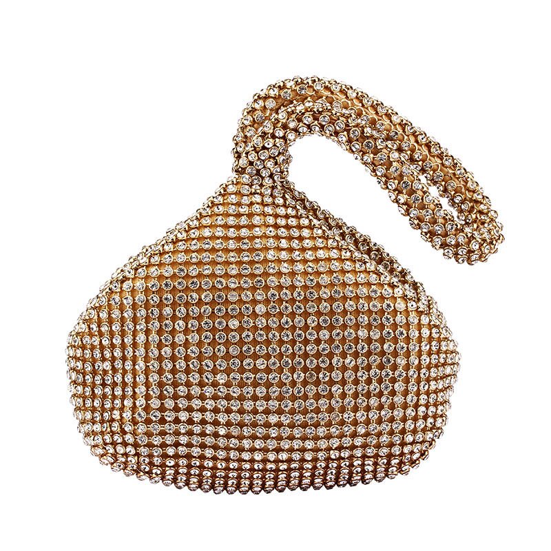 Frauen Kupplung handtaschen Diamanten Abend Party Tasche Mini Dame Hochzeit Kleine Tote Handtasche Neue Jahr Hand tasche brieftasche: Gold Handtasche