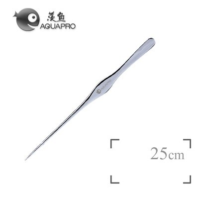 ADA AQUAPRO Plant Cleaning Tools Stainless Steel Scissor Tweezer Scoop Scraping algae knife Aquarium Water Fish tank: Straight tweezer 25