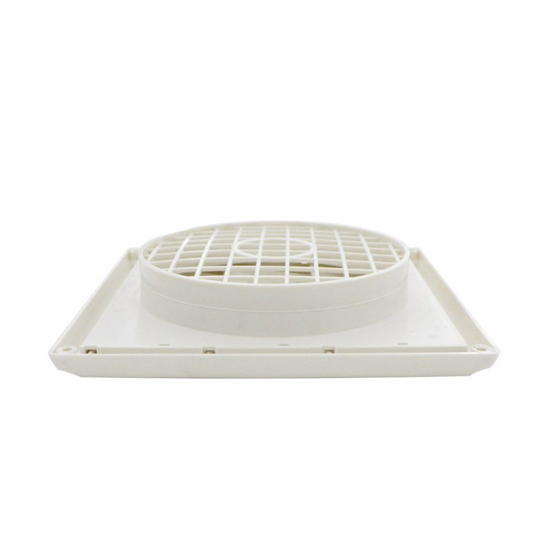 Outdoor Dryer Air Vent Cover Cap Louvered Cover White Exterior Wall Vent Hood Outlet Airflow Vents JS23