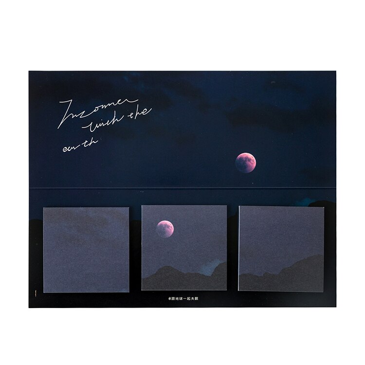 SKYISLE 16 Designs 60pcs Fantasy Sky Cloud Moonlight Memo Pad Deco Sticky Notes Notepad Diary Self-Stick Note Memo Pad: F