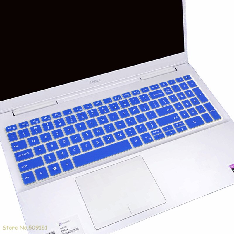 For Dell Inspiron 15 3000 3501 3502 3593 3505 , inspiron 15 5501 5502 5505 5508 Laptop Keyboard Cover Skin Protector: Blue