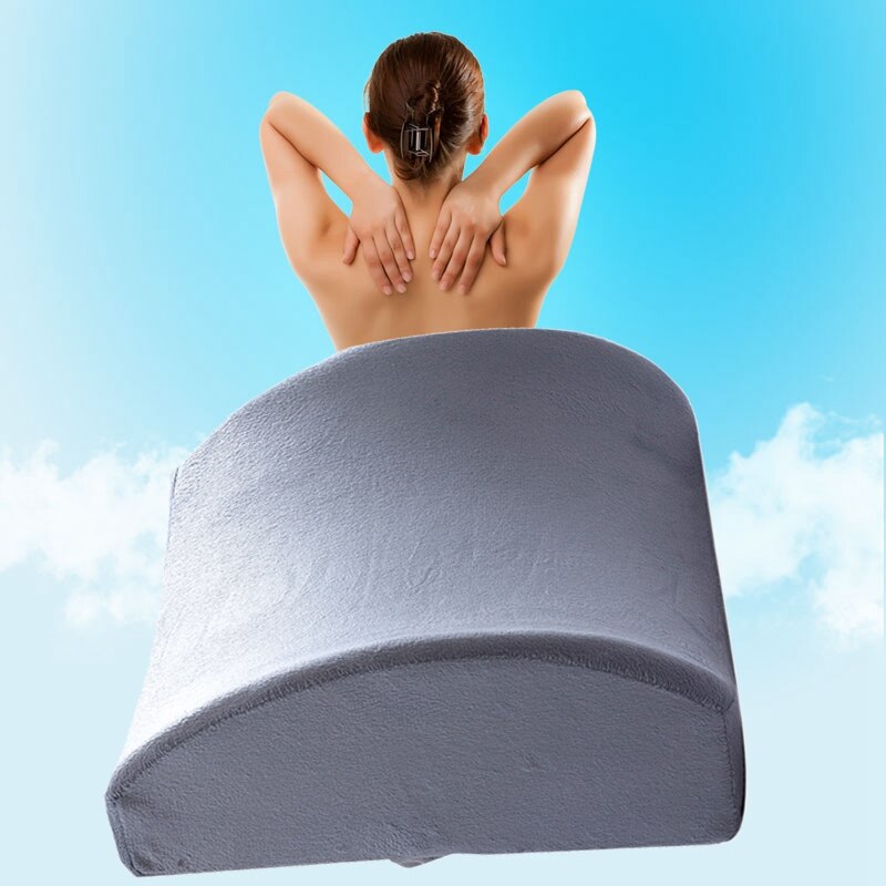 Chair Pillow Memory Foam Lumbar Back Support Cushion Relief Pillow for Office Home Car Auto Travel Booster Seat
