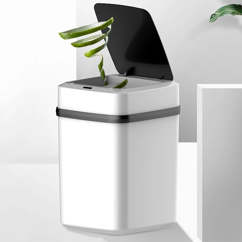 13l/15l Smart Sensor Prullenbak Badkamer Touch Prullenbak In De Wc Smart Huisvuilemmer Afvalbakken Vuilnisbak prullenbak Keuken