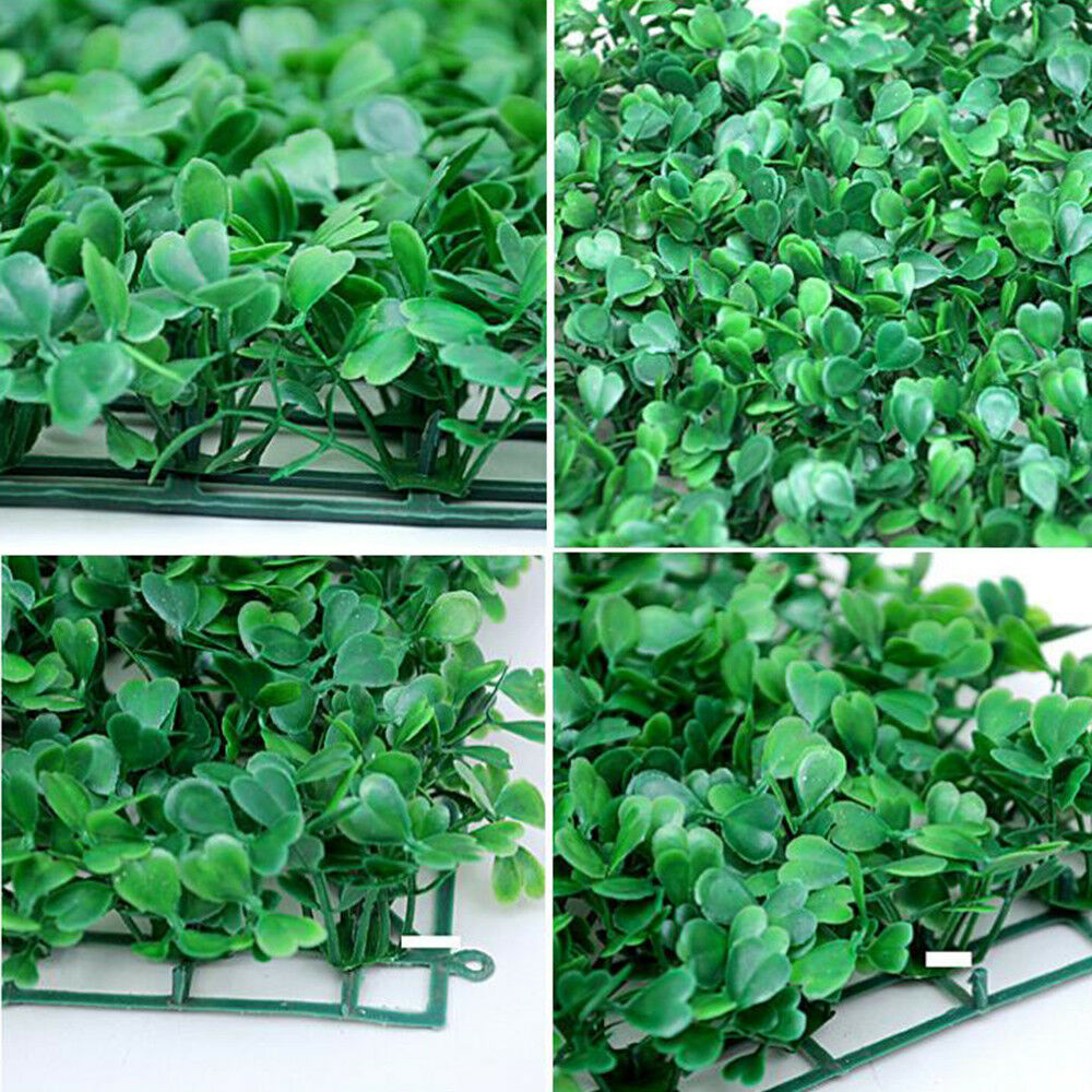 12 stk 25 x 25cm plantevæg kunstig græsplæne buksbom hæk have baggård boligindretning simulation græstørv tæppe græsplæne udendørs væg