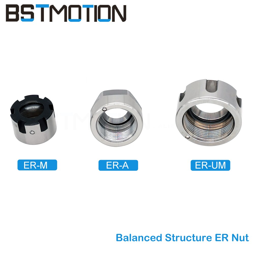 Gebalanceerde spantangmoeren  er8 er11 er16 er20 er25 er32 er40 er50 a m um type spantangmoeren gebalanceerde borgmoer voor hogesnelheidsspindel