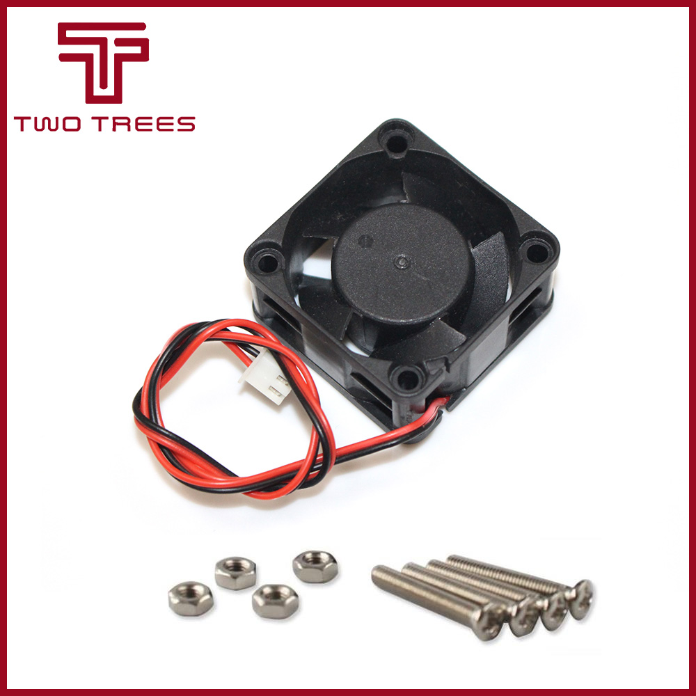 10pcs/lot 40x40x20 DC 5V/12V/24V 2-Pin 5 Blade Cooler 40mm*40mm*20mm Brushless Mini Cooling Fan 4020 screw