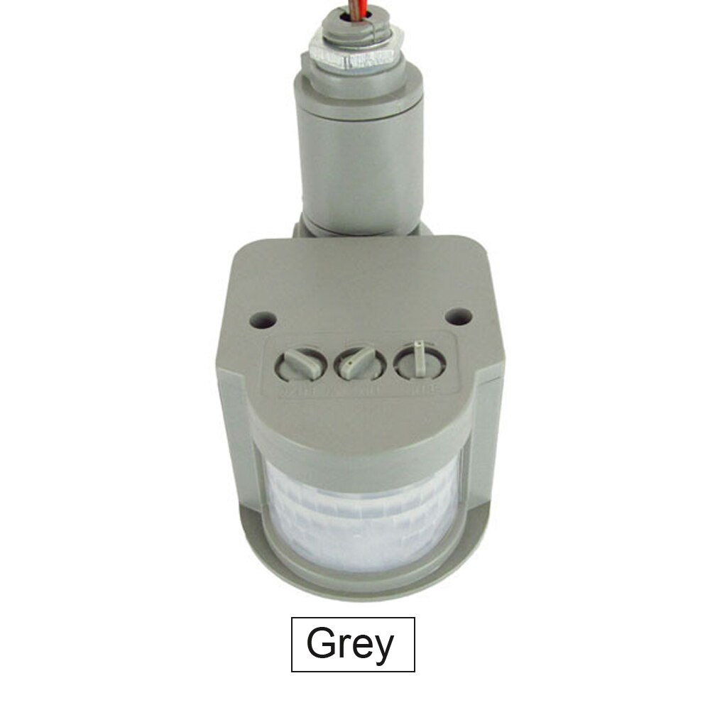 140 Angle Motion Sensor Light Switch Outdoor 10m AC 220V Automatic Infrared PIR Motion Sensor with LED Light Load Power 100W: Default Title