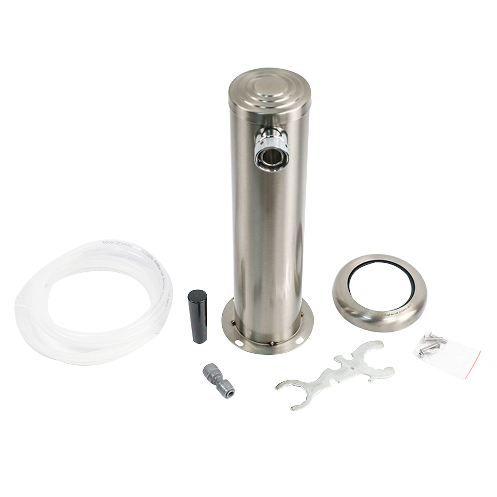 KIT de police de caractères brossé en acier inoxydable, simple pression