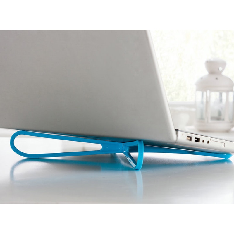 1pc Portable Plastic Simple Laptop Cooling Stand Pad Rack Base Support Cooler Simple Cross Detachable Notebook: BL