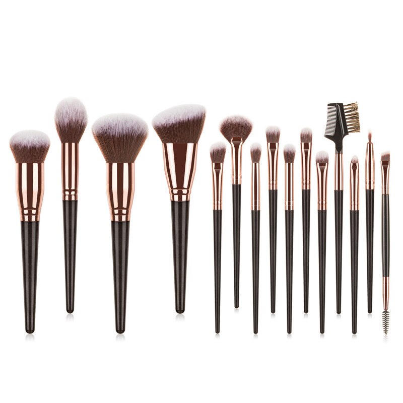 Brocha de maquillaje opcional para amigo de la piel, brocha para sombra de ojos, base, polvos correctores, brocha mixta para cara, ojo, labio, herramienta cosmética, 7/10/15 Uds.