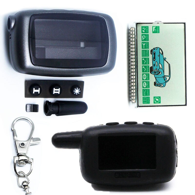 A6 LCD Display For Russian Version Two way Car Alarm System Starline A6 lcd Remote Control Keychain Key Chain Fob: case and Lcd cover2