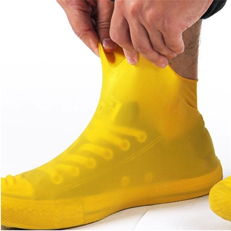 Herbruikbare Latex Waterdichte Regen Schoenen Covers Draagbare Antislip Rubber Rain Boot Overschoenen S/M/L Unisex schoenen Accessoires
