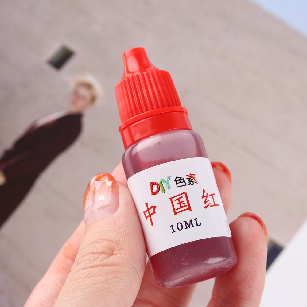 10ml farverige harpiks farve farvestof pigment krystal epoxy smykker gør farvestof sæbe forsyninger husholdning håndlavet diy tilbehør