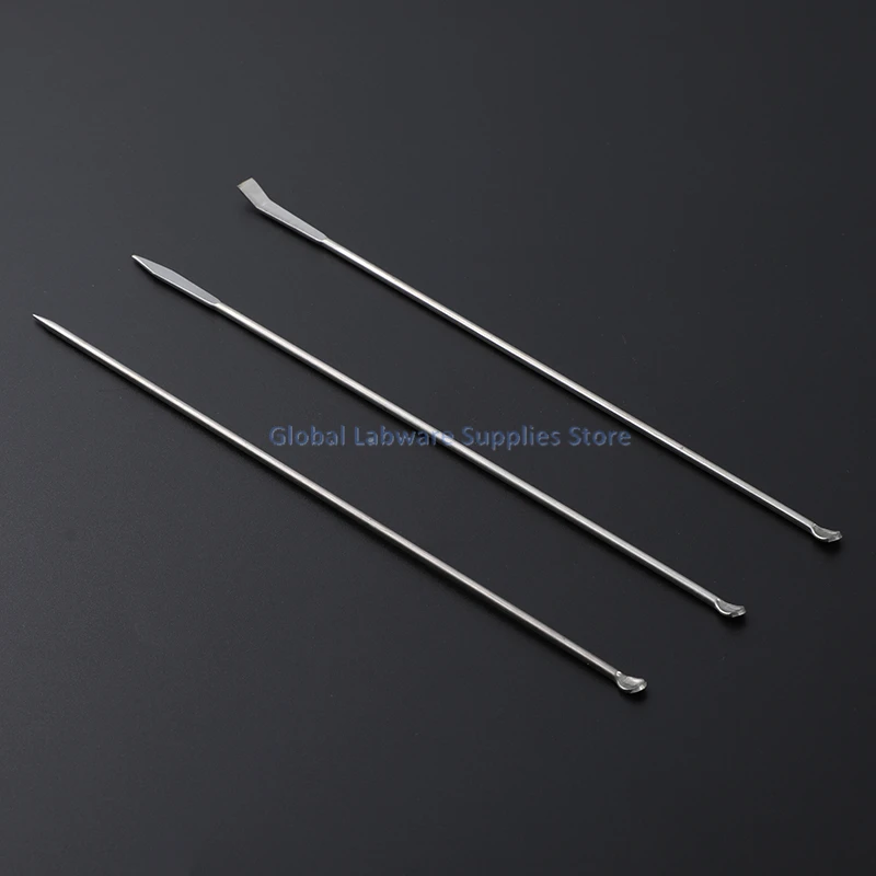 Cuchara Raspador Medicinal Inoxidable - 220mm Cucharón de Laboratorio - Cuchara Pequeña