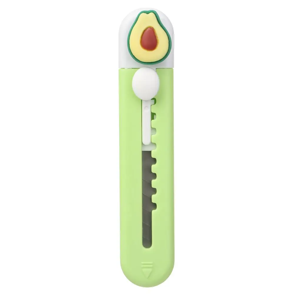 Mini cuchillo utilitario portátil con forma de pata de gato rosa, cortador retráctil, abridor de sobres, herramienta de corte de papel, suministros escolares y de oficina, 1 unidad: Azul
