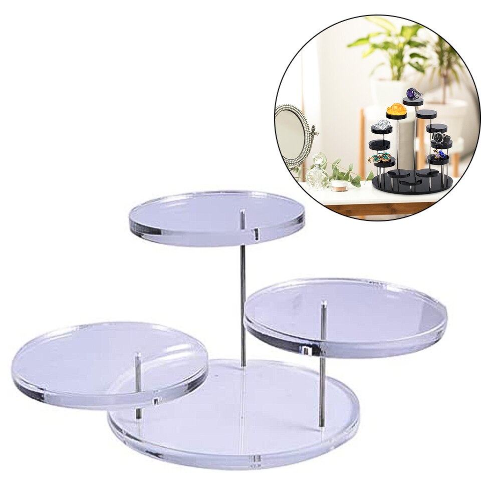 Cupcake Cake Stand Acryl Display Stand Taart Houder Voor Sieraden Cake Dessert Rack Thuis Verjaardagsfeestje Stand Decor: B