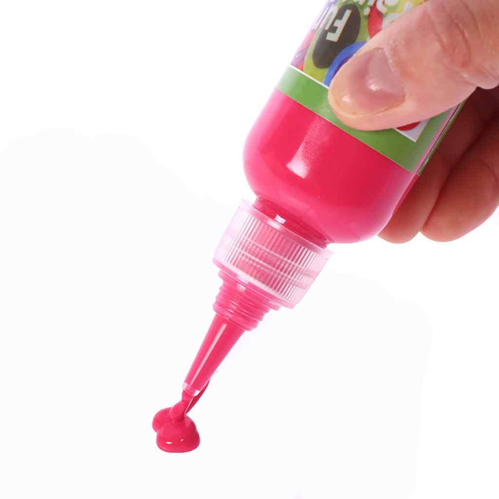 60 Ml Wasbare Kinderen Verf Acryl Verf Slang Diy Muur Schilderen Art Verf Handgeschilderde Kleurrijke Textiel Verf Fel @ 25