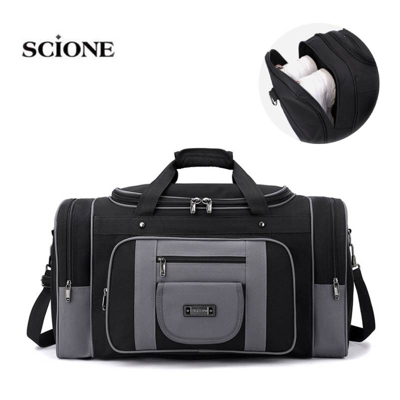 Bolso de viaje para hombre, bandolera de bolsillo, bolso grande para deportes al aire libre, gimnasio, Fitness, Weekender, bolsas de viaje informales XA41WA