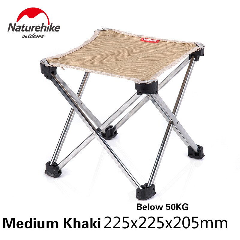 Naturehike bærbar foldbar aluminium campingstol udendørs picnic fiskestol  nh15 d 012- m-b