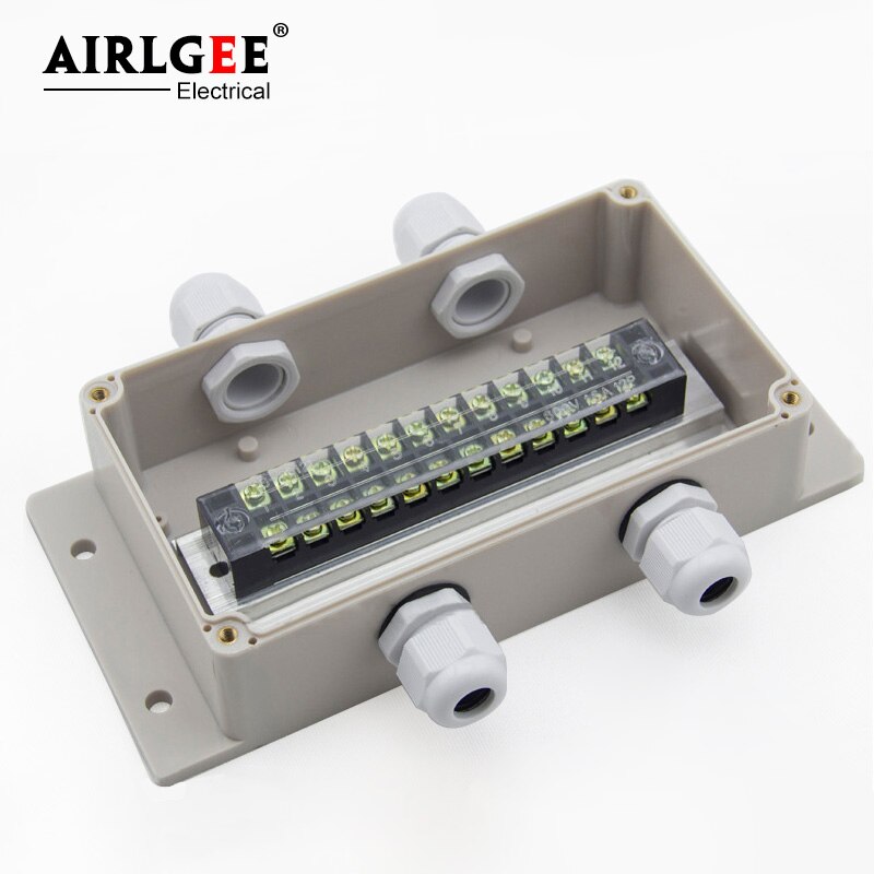 158 * 90 * 60mm with ear waterproof cable junction box, junction box outdoor plastic threading box terminal waterproof connector